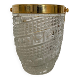 Crystal ice bucket, Oberglas Austria