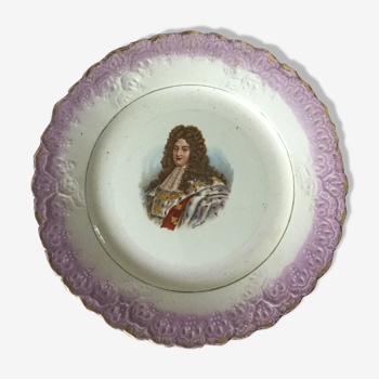 Assiette décorative Louis XIV