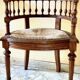 Fauteuil gondole ancien bois - projet pro B2B