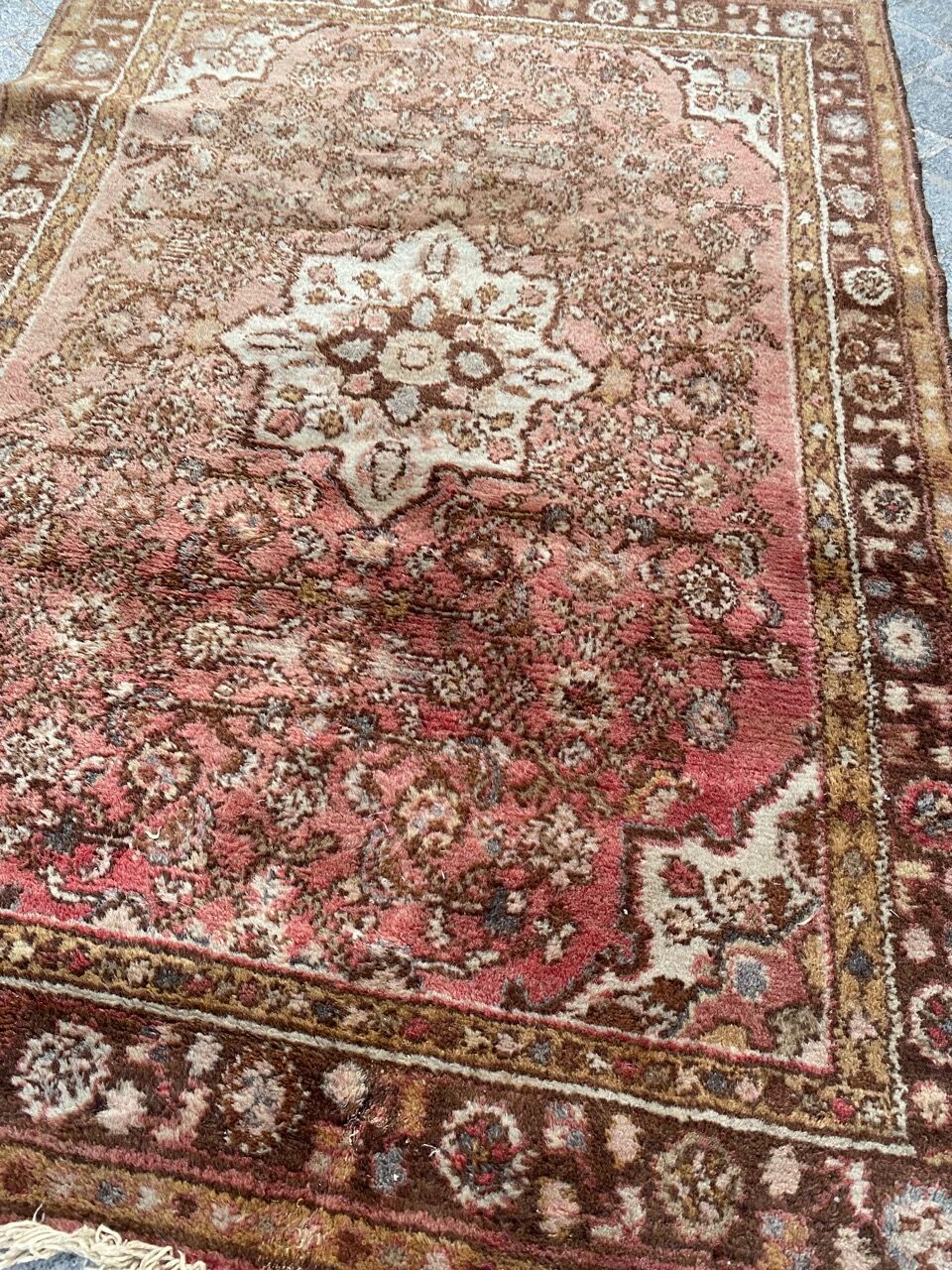 Ancient Persian carpet Hamadan handmade 105x152 cm