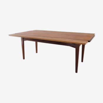 Table basse scandinave avec allonges, 1960