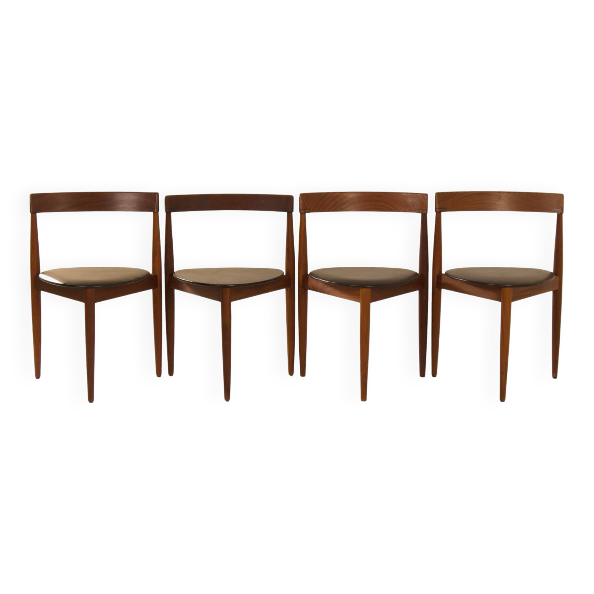 Roundette Dining Chairs by Hans Olsen for Frem Røjle, 1960s – Set of 4