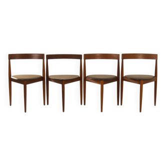 Roundette Dining Chairs by Hans Olsen for Frem Røjle, 1960s – Set of 4