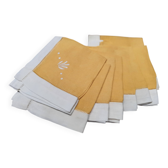 8 embroidered tea towels