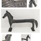 Horse sculptural brass solid patina black design