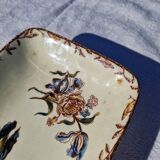 Clairefontaine earthenware plate and fruit bowl set, Saxe model