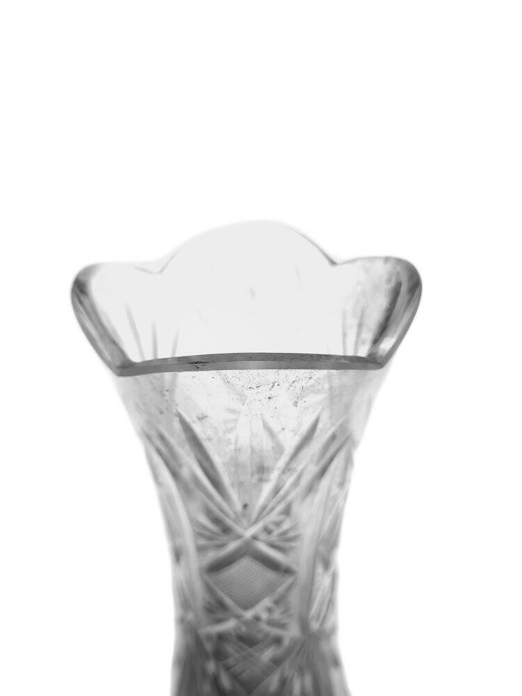 Vintage Polish crystal vase, 1930s