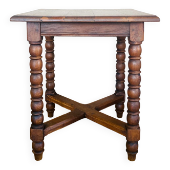 Side table in solid oak XXth