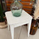 Vintage white wooden stool