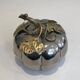Silver-plated and brass pumpkin ice bucket