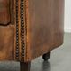 Vintage sheepskin clubchair in a beautiful cognac colour with a sturdy look