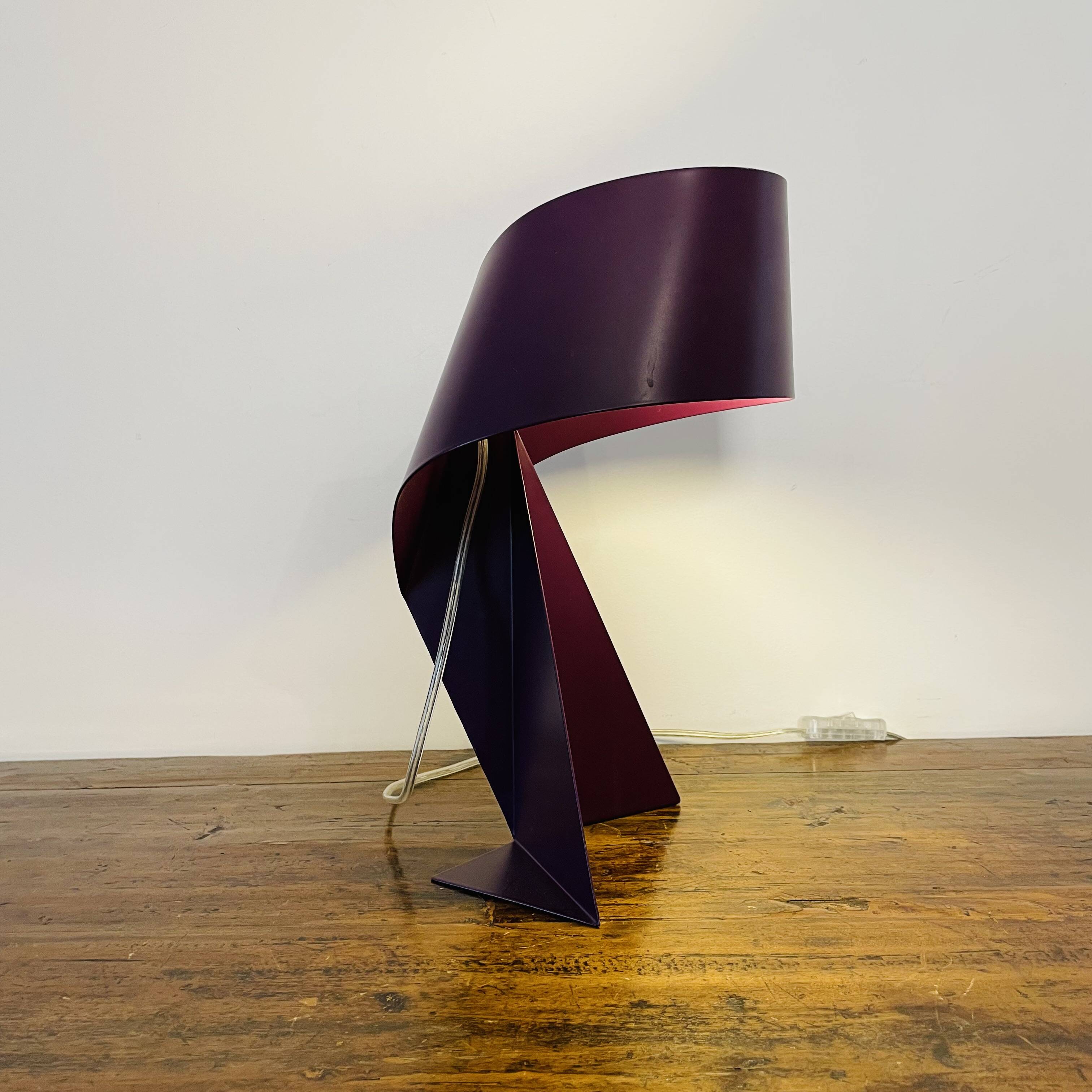 Ribbon Habitat Table Lamp – Claire Norcross Design – Purple Metal