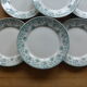 Set de 6 assiettes plates en terre de fer de St Amand modèle Jeanne