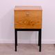 Mid-century bedside table by UP Závody, walnut nightstand with storage