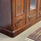 Victorian mahogany dressing wardrobe from the 19th century.