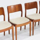 Vintage Danish teak dining chairs by Glostrup, set of 6