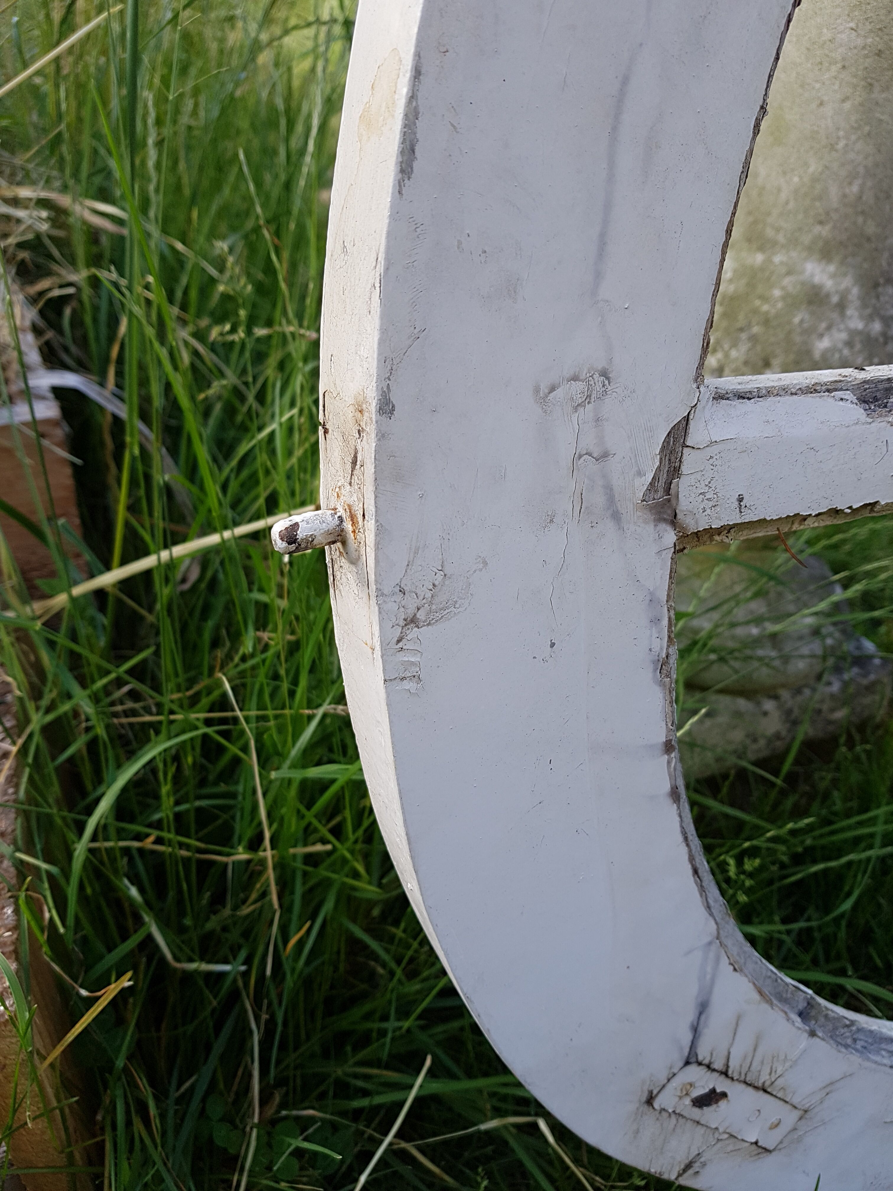 Old round oak window window