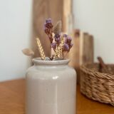 Vintage white stoneware pot