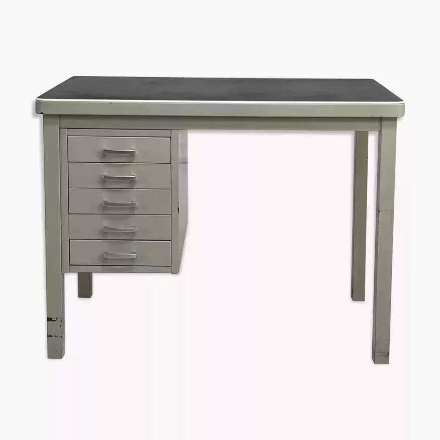 1950s metal and industrial style desk