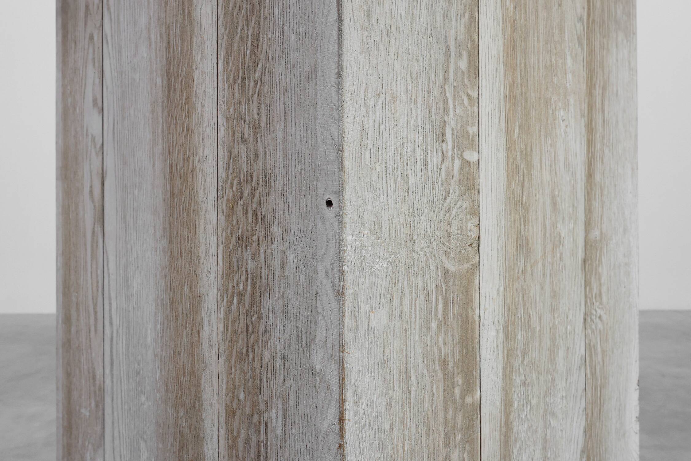 Late 20th century Modern solid oak wood pedestal, Belgium