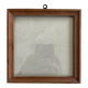Small old square wooden frame 14x14cm