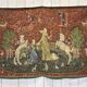 Medieval-style handmade tapestry, named Lady with the Unicorn.