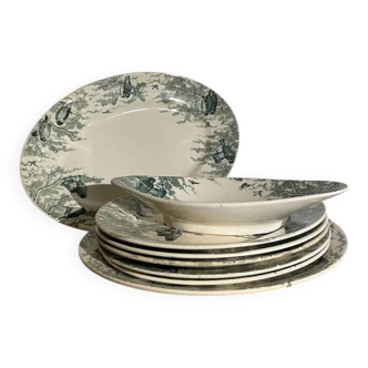 Ceramic service from Sarreguemines