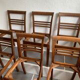 6 chairs era solid oak reconstruction
