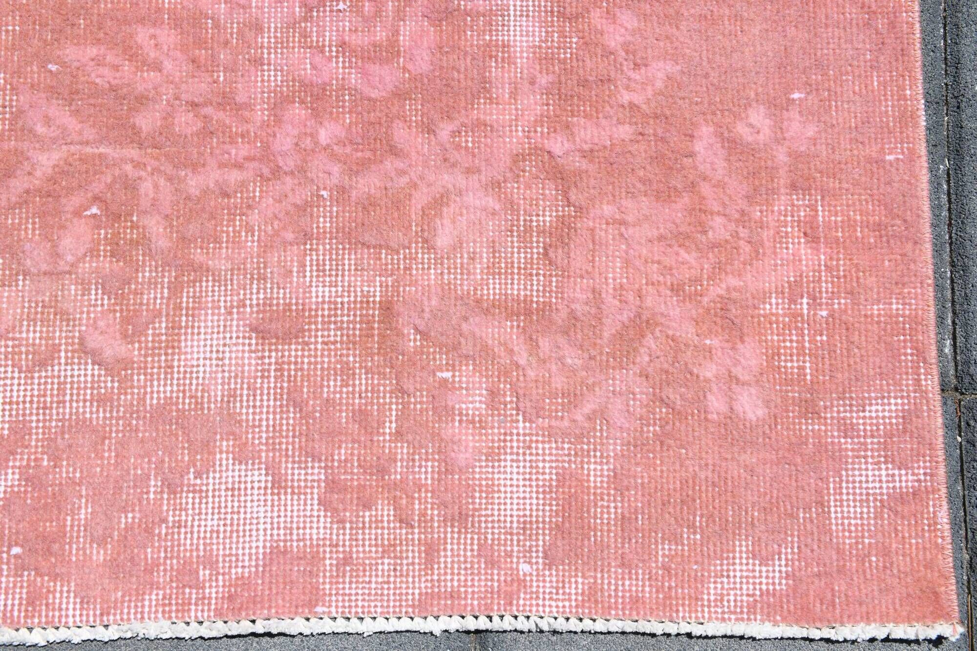 Dusty Pink Decorative Vintage Rug For Living Room, 210x325 Cm