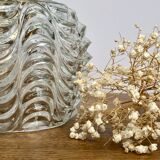 Vintage moulded glass globe applique