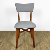 Duo de chaises hêtre et vinyle