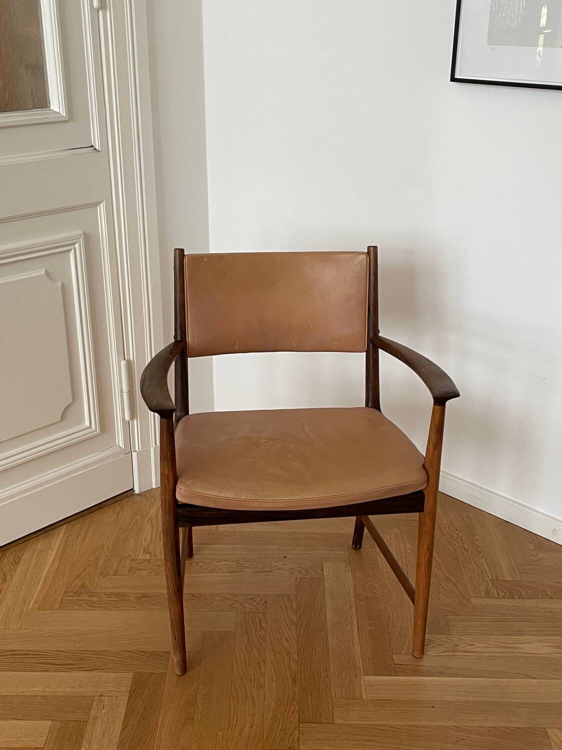 Danish Palisander Armchair Office Chair 1950s