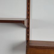Modular bookcase vintage teak Danish, Designed by Kai Kraistensen for FM Mobler