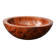 Mid Century Turned Oak Burl Bowl  Centerpiece Bowl