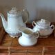 Tea service coffee porcelain Limoges Émile Bourgeois old 19th 20th