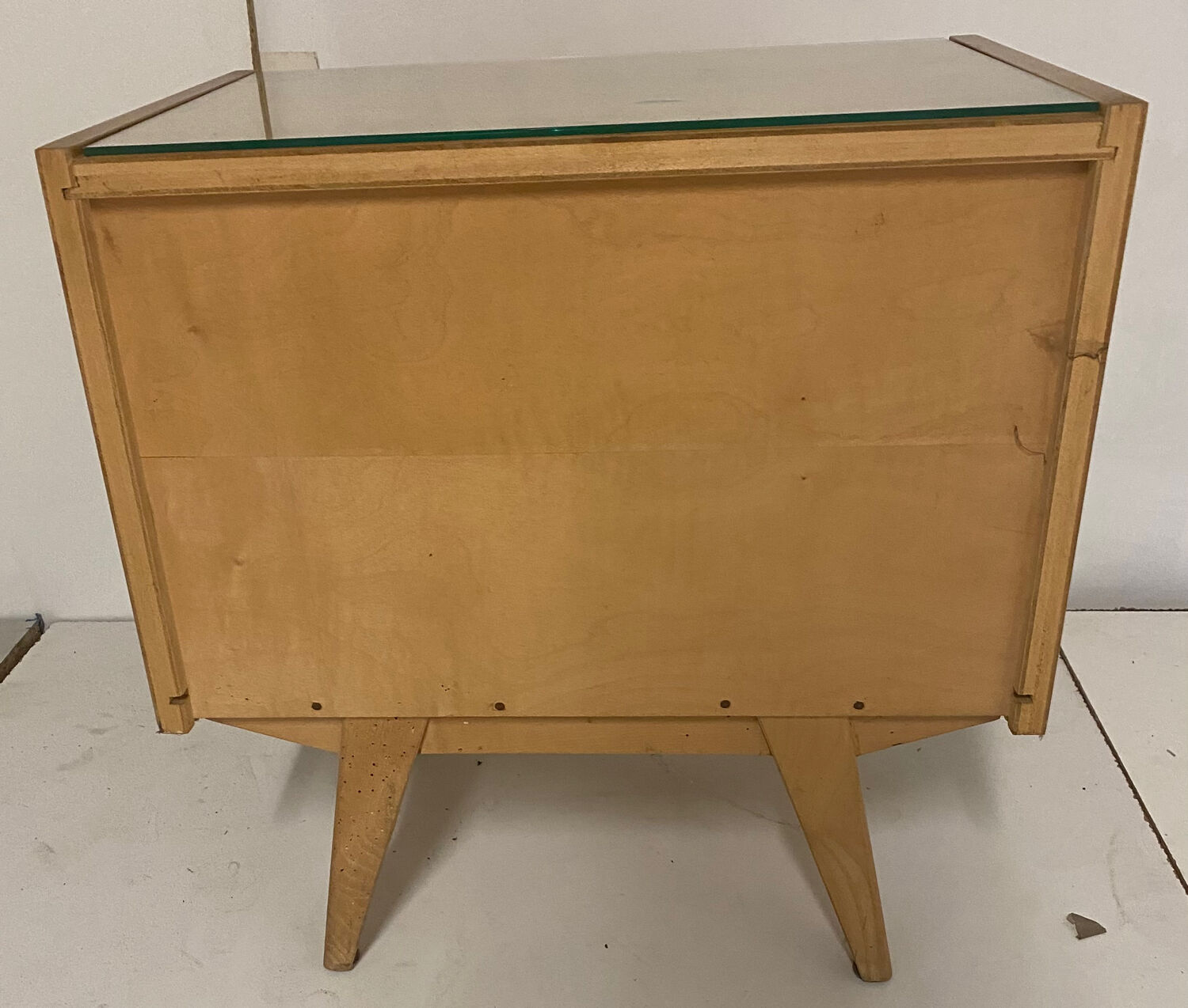 Vintage bed and bedside