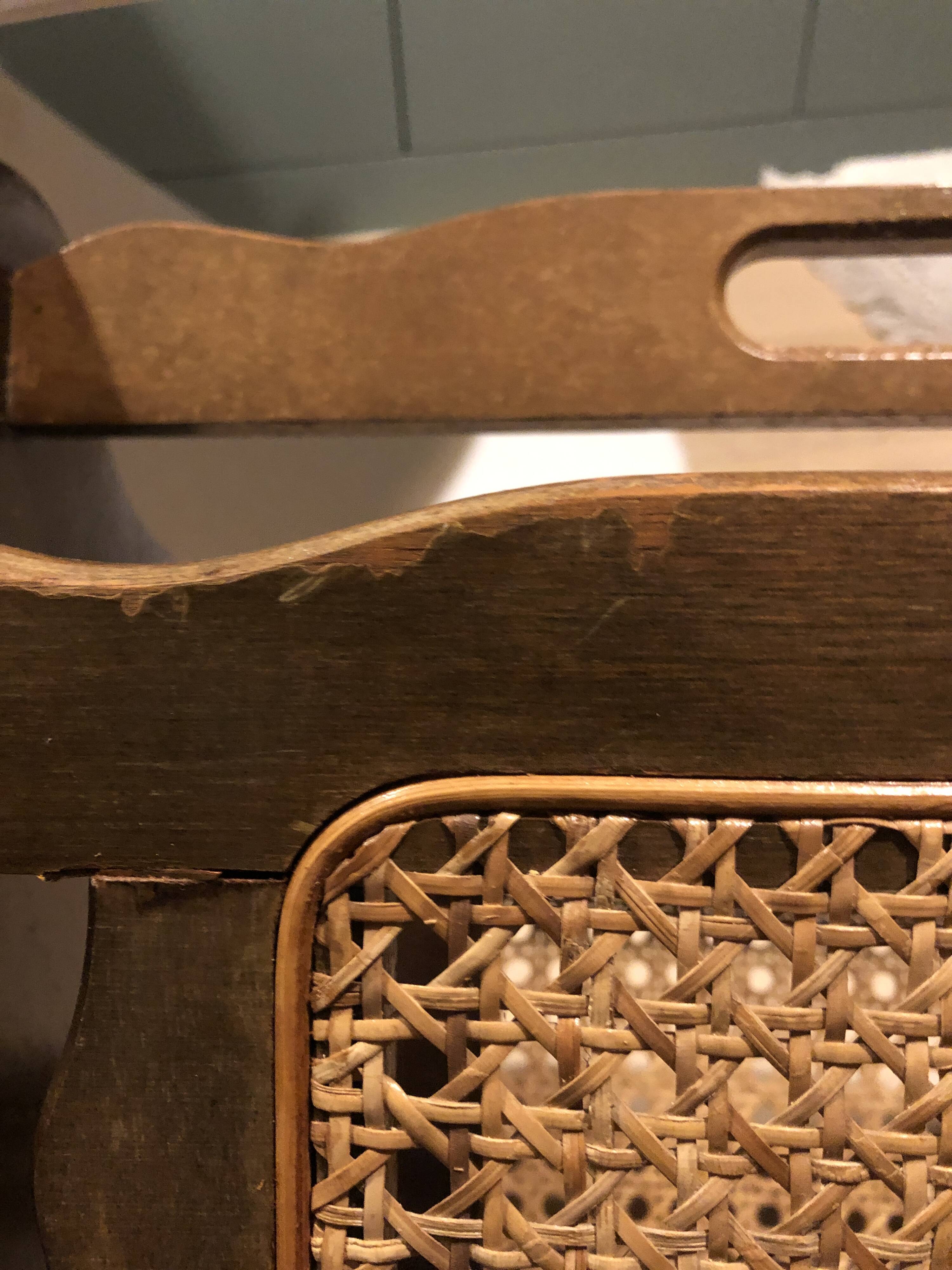 Canework magazine holder