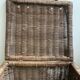 Set of two large trunks, vintage wicker storage chests