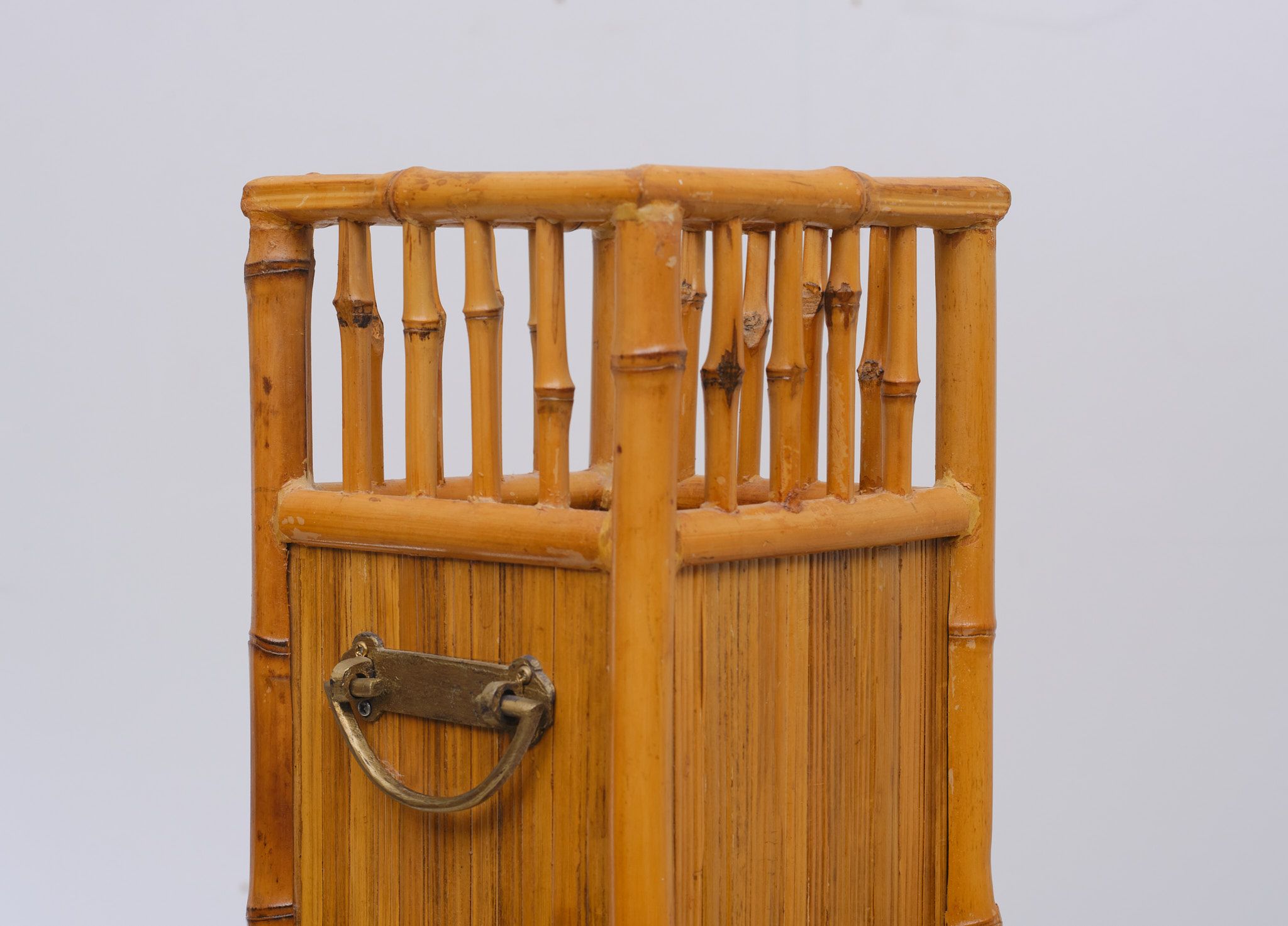 Chinese bamboo umbrella stand, 1960s