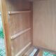 Commode en rotin ancien vintage pieds compas