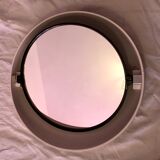 Vintage Space age 70 backlit swivel round mirror 61cm