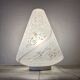 Vintage Murano Swirl Cone Lamp - Original Label - 1970s
