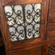 Indonesian staircase furniture in rosewood and wrought iron.