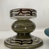 Trio of vintage ceramic candlesticks from the 70s
