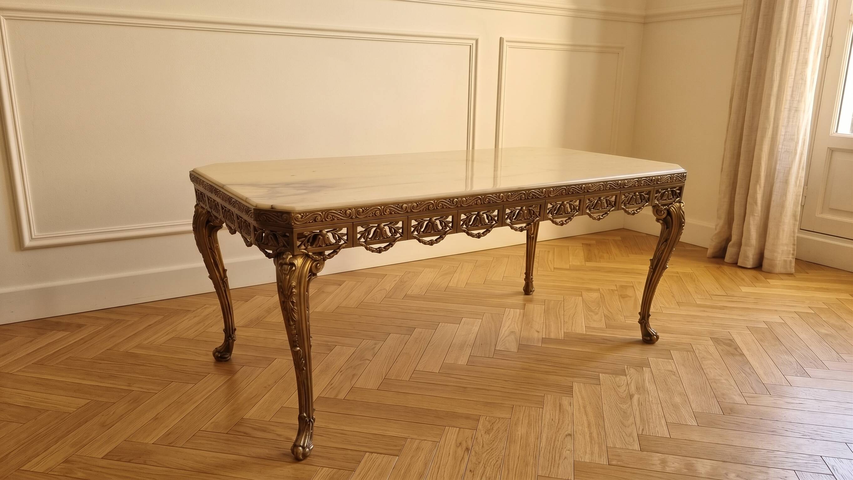 Marble coffee table