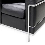 Fauteuil en cuir Lecorbusier LC2