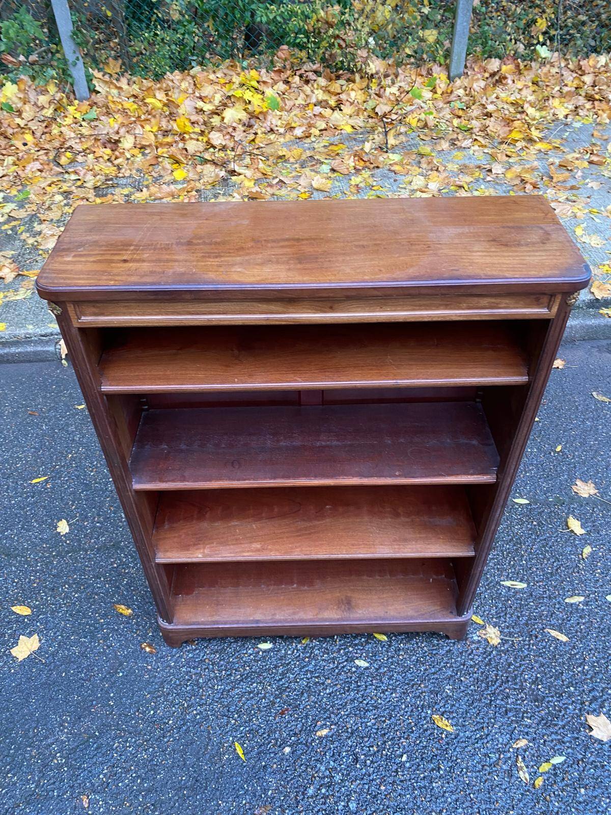 Vintage 18th Century Solid Mahogany Bookshelf