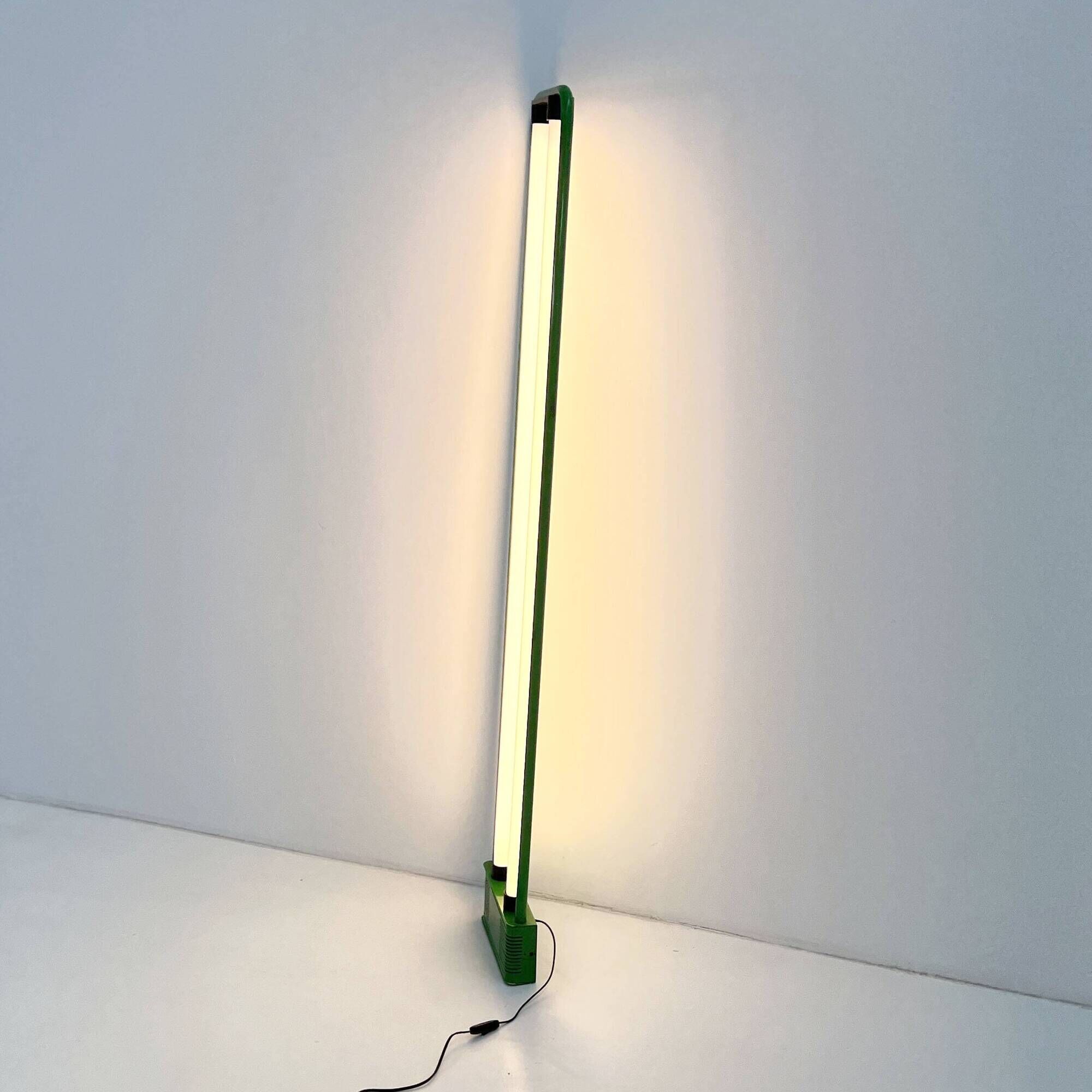Green floor lamp by Gian N. Gigante for Zerbetto, 1980