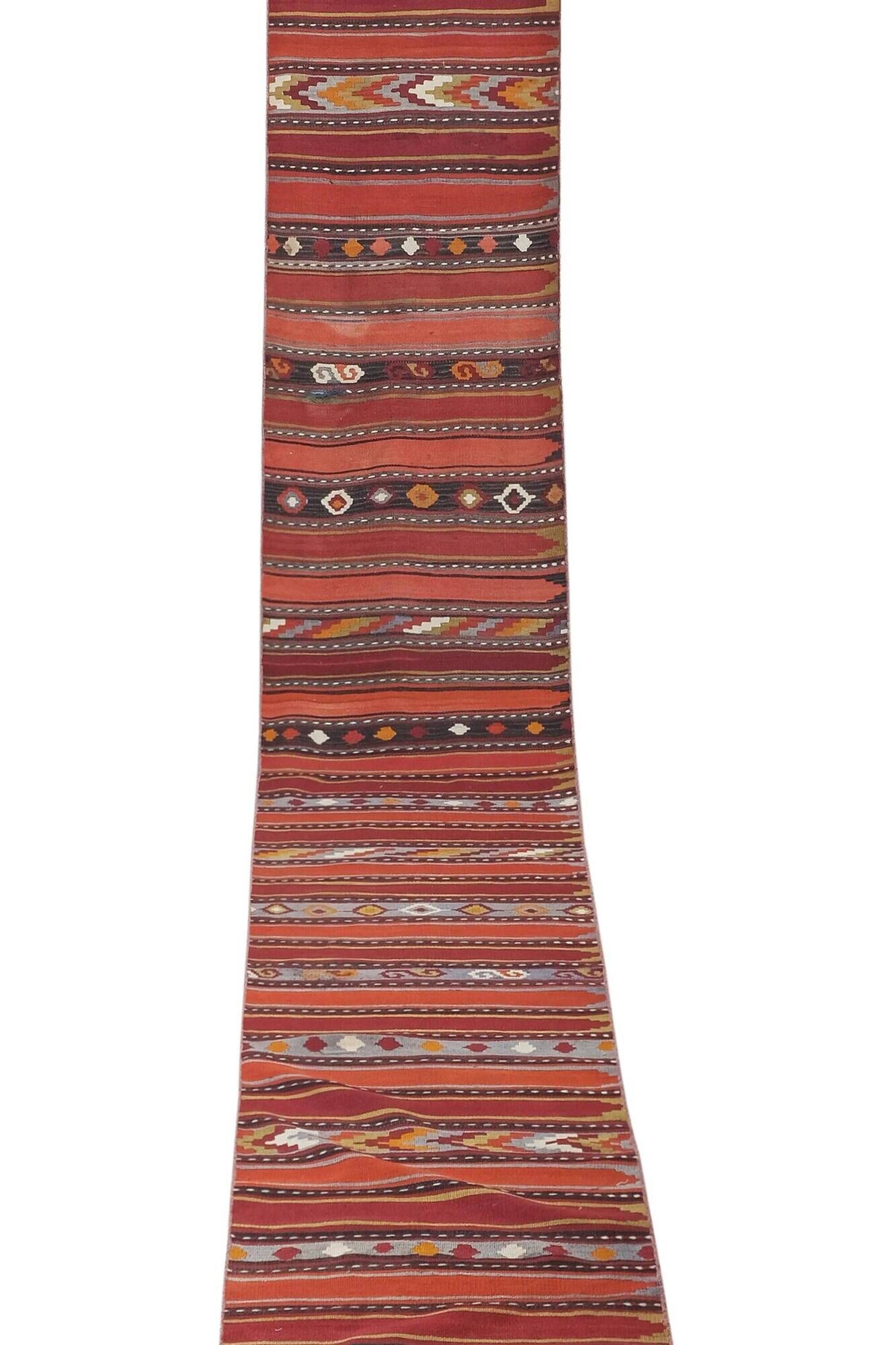 Tapis de couloir turc vintage