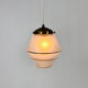 Art Deco Opaline Glass Pendant Lamp, 1930s